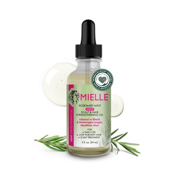 Mielle Rosemary Mint Light Scalp & Hair Strengthening Oil - Black Cap - Picture 6 of 8